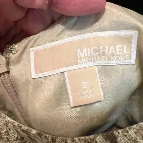 Michael Kors Sheath Dress Multi Brown Size 2 - Picture 4 of 6